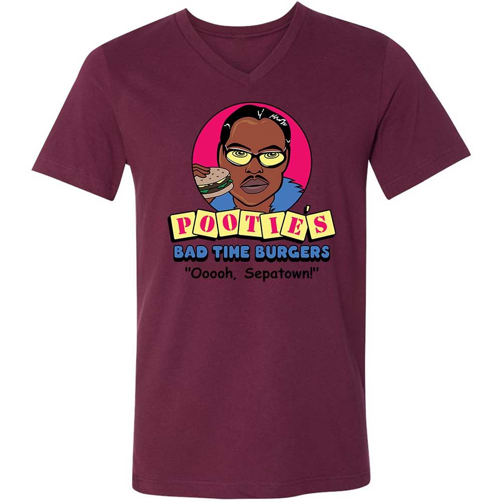 Pootie's Bad Time Burgers - Maroon - 14