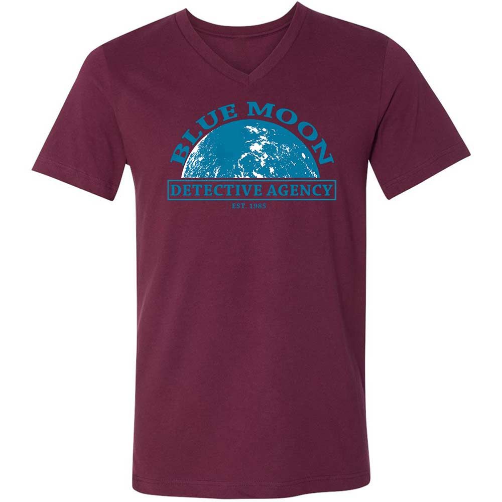 Unisex V-Neck T-Shirt - JHYTSBLG - Maroon - 14