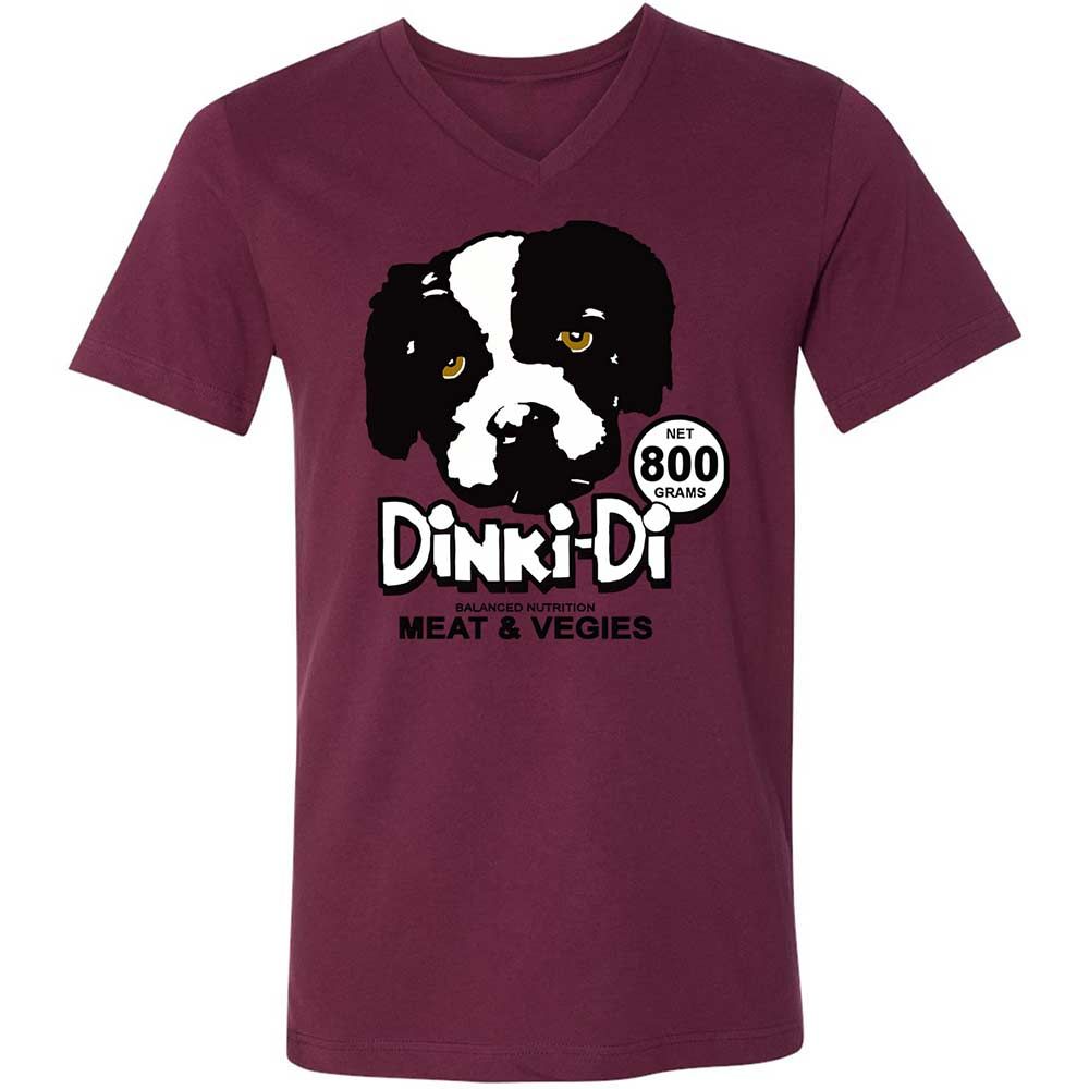 Unisex V-Neck T-Shirt - S1S8SM1U - Maroon - 14