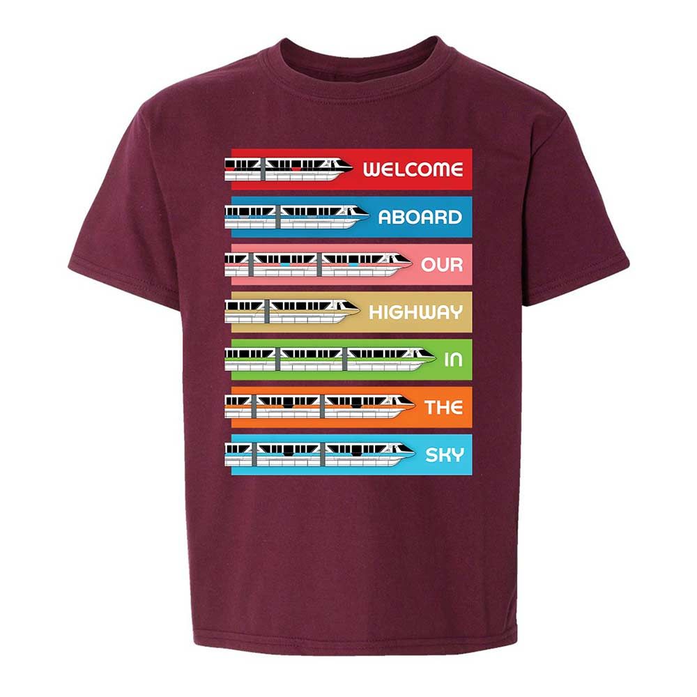 Kids T-Shirt - Black - Maroon - 14
