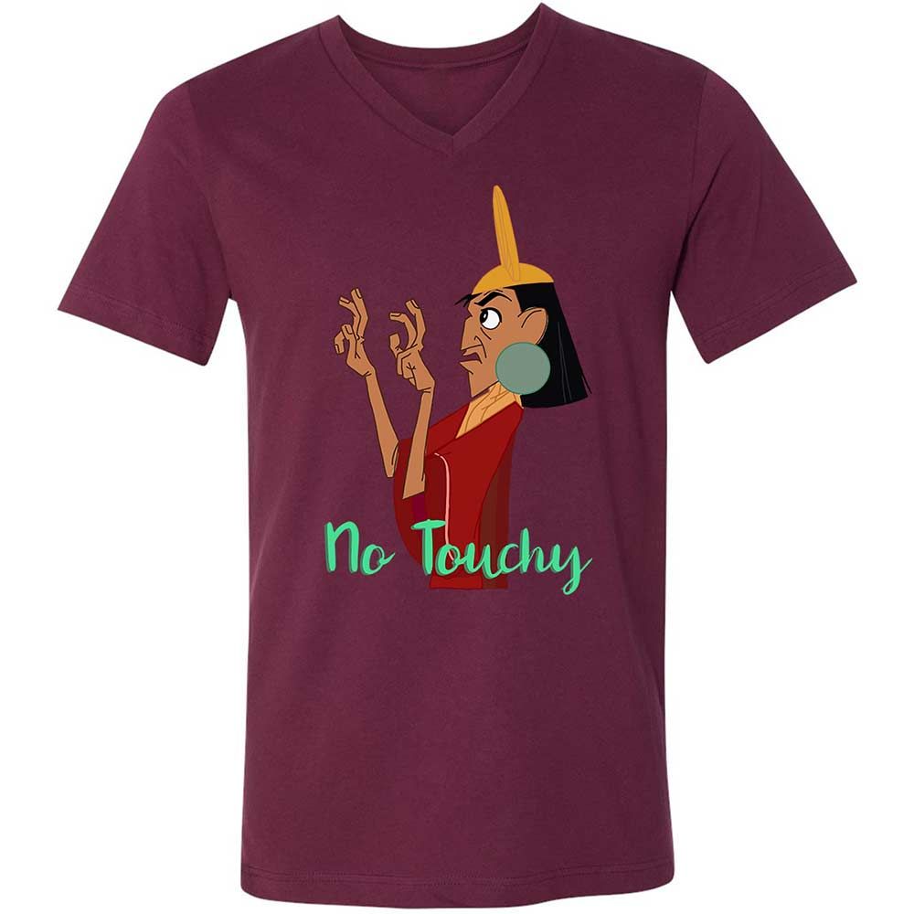 Unisex V-Neck T-Shirt - 2A59T6L6 - Maroon - 14