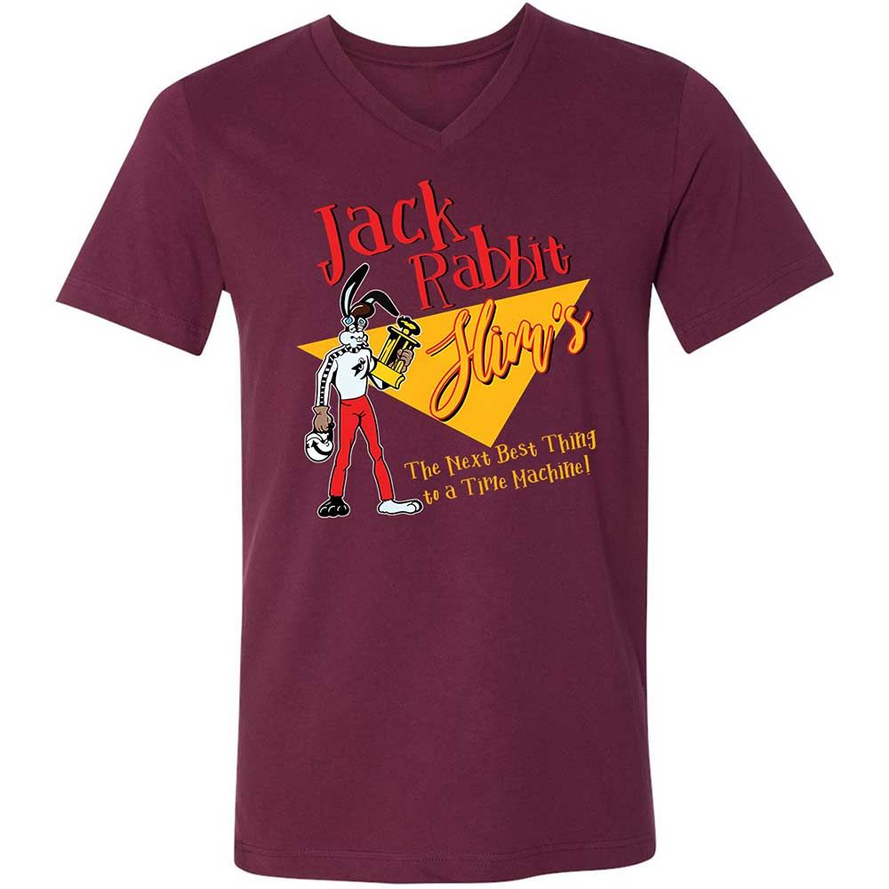 Unisex V-Neck T-Shirt - SV6VVEEP - Maroon - 14