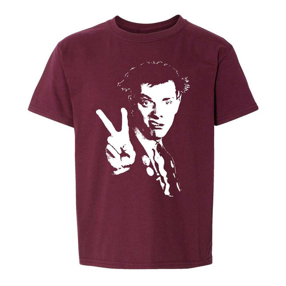 Kids T-Shirt - Black - Maroon - 14