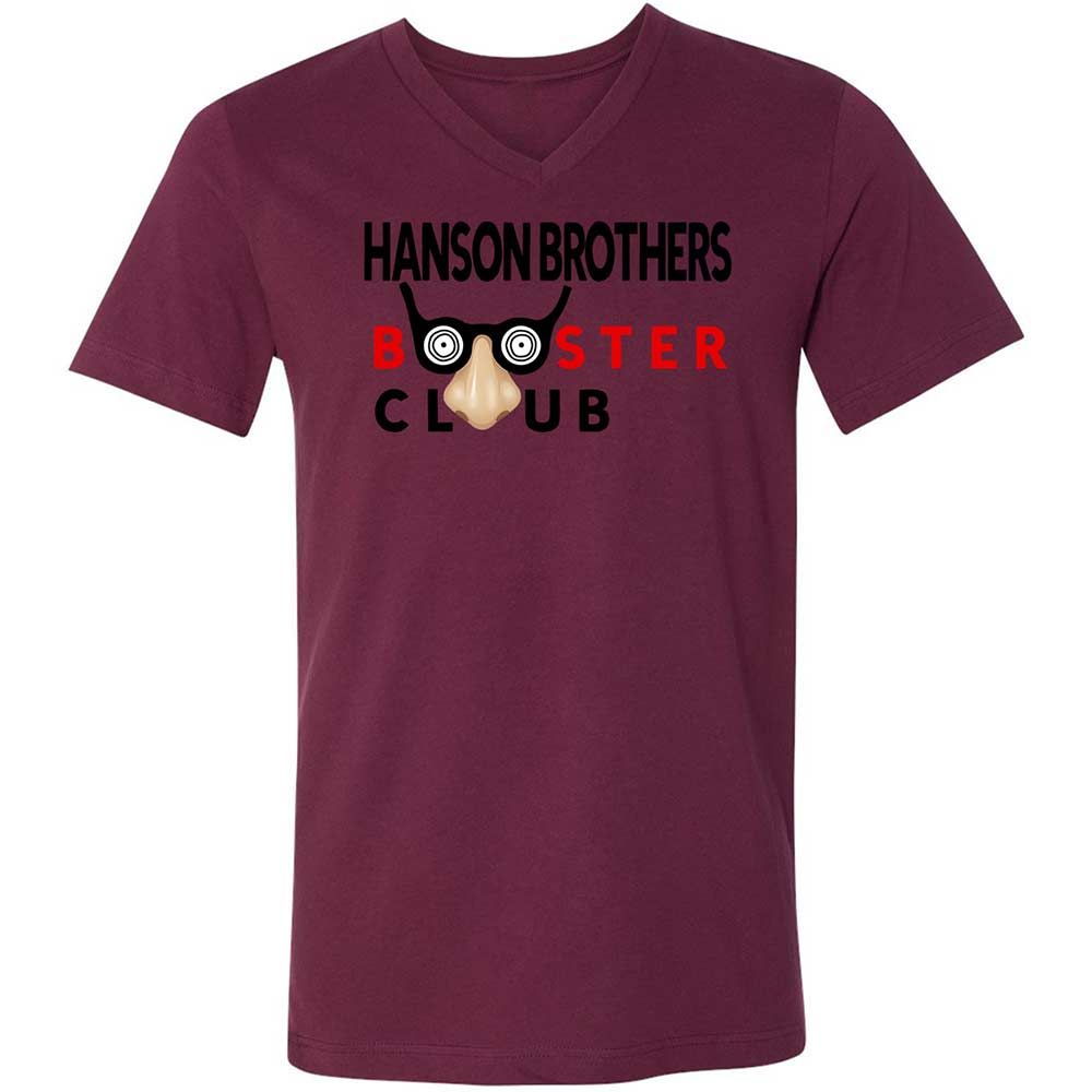 Unisex V-Neck T-Shirt - ZJ5JEJGU - Maroon - 14