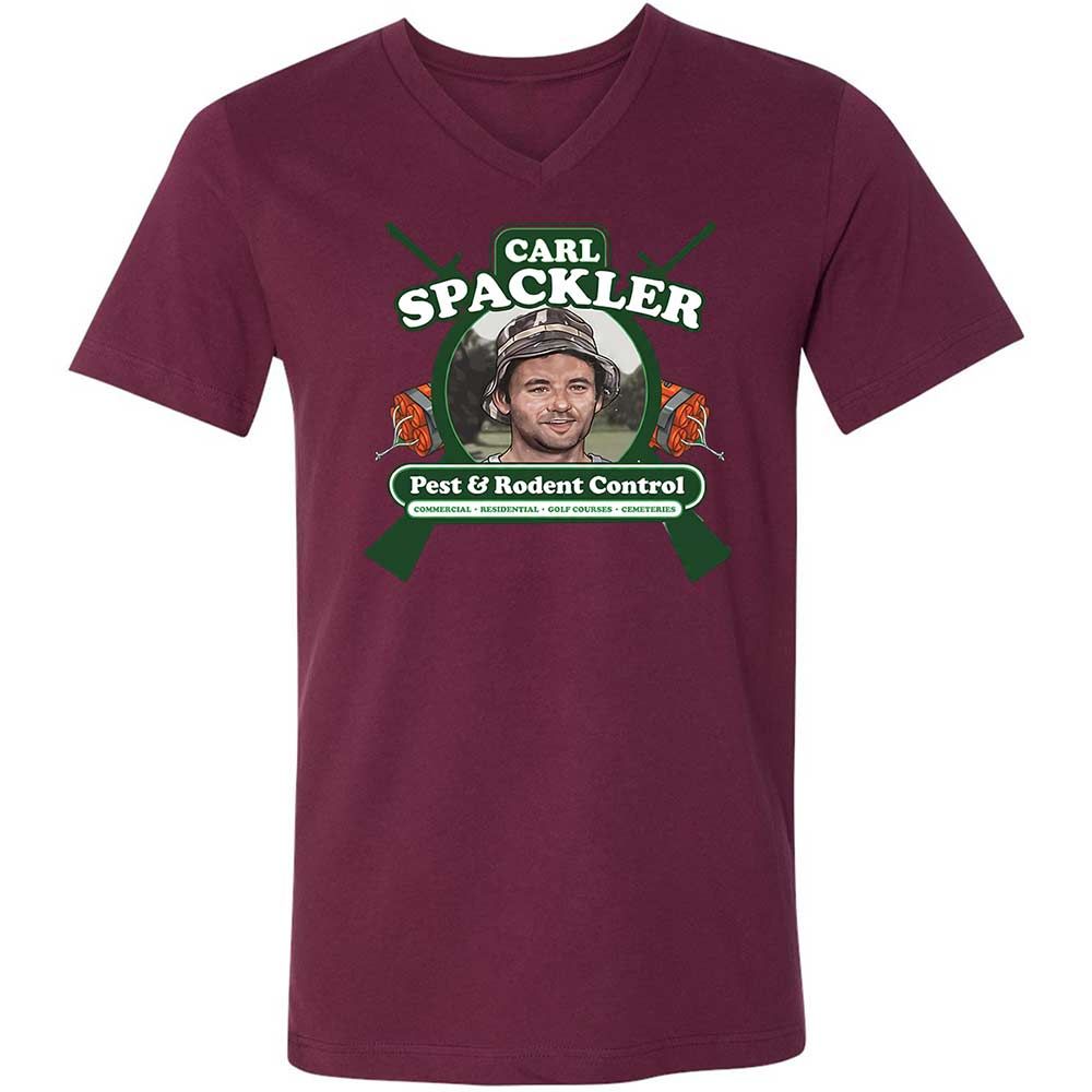 Unisex V-Neck T-Shirt - GYSJDFUN - Maroon - 14