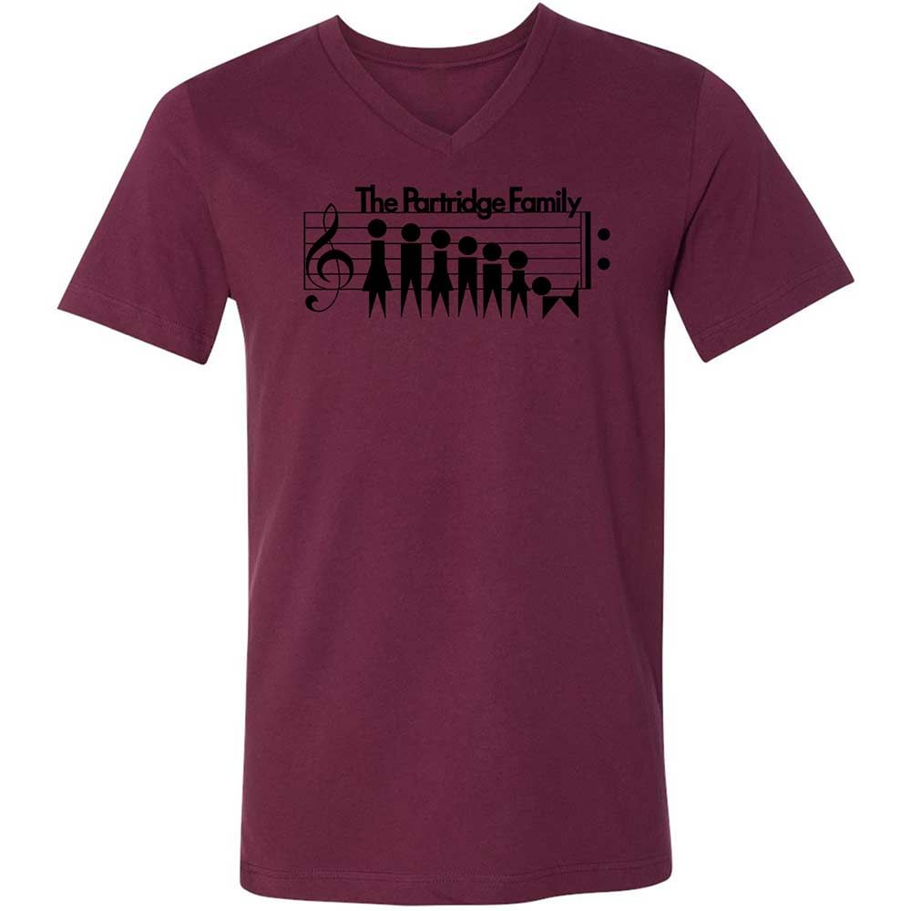 Unisex V-Neck T-Shirt - H9YLNGF9 - Maroon - 14