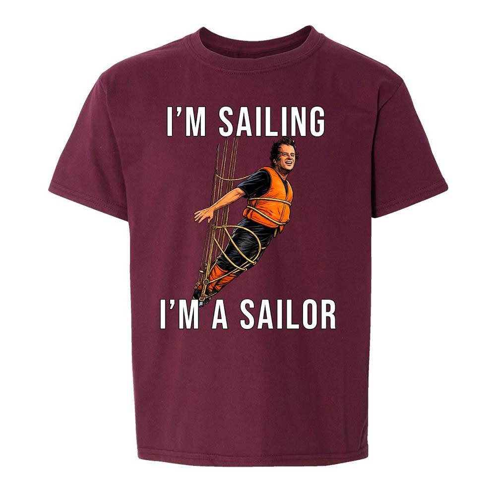 Kids T-Shirt - ZQLLLLF5 - Maroon - 14