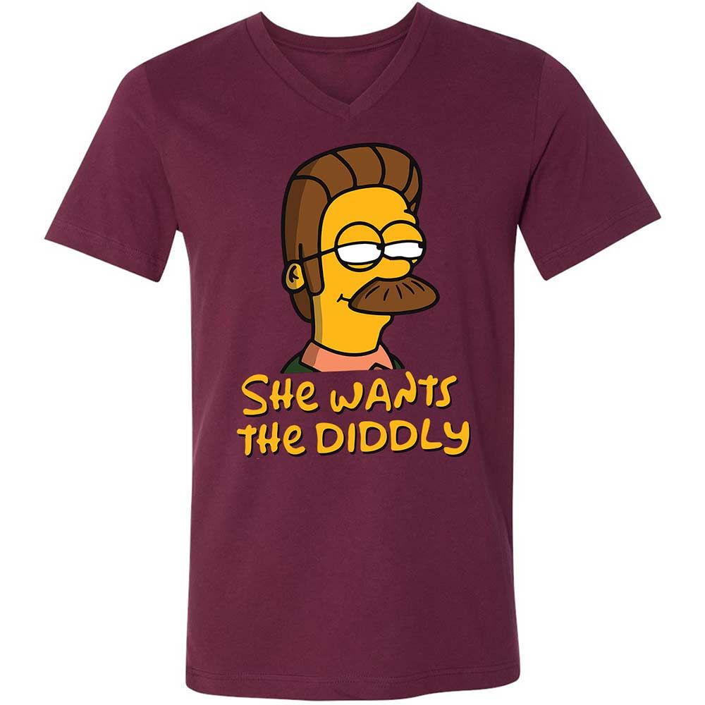 She Wants The Diddly - Maroon - 14