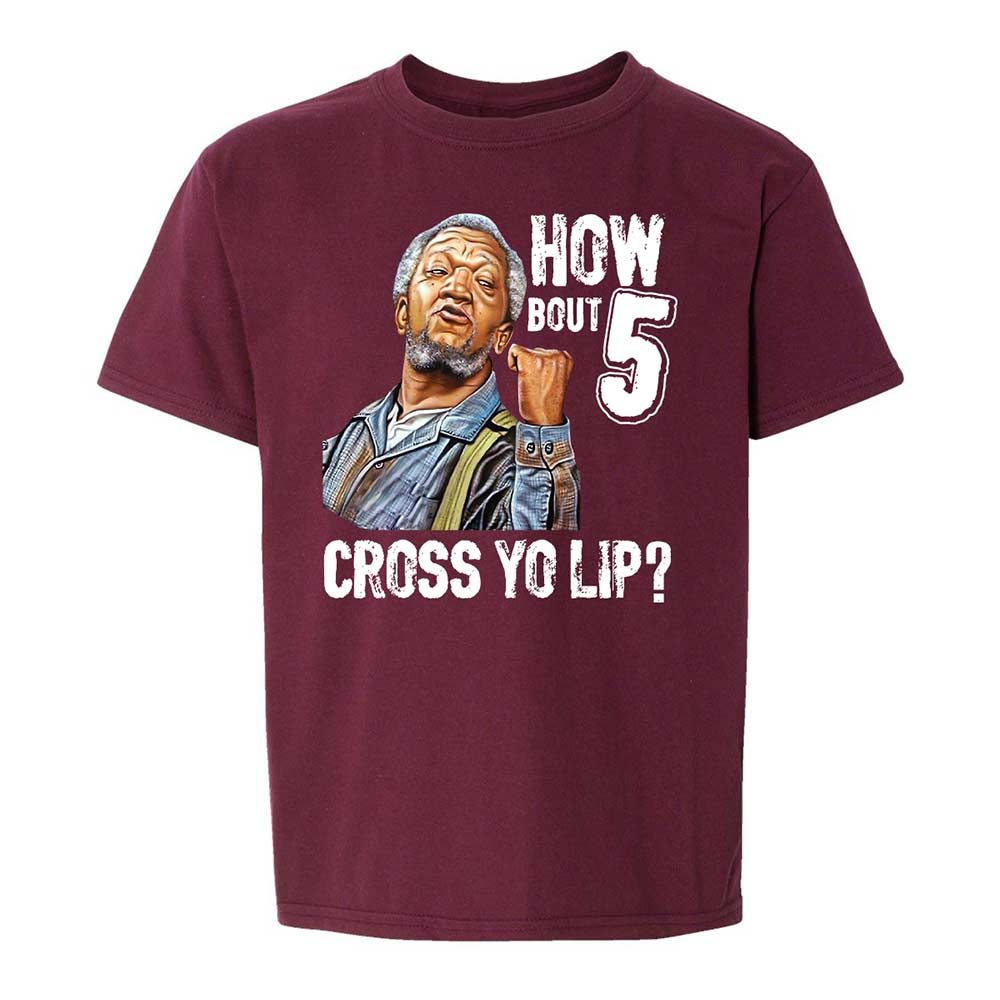 How bout 5 cross yo lip - Maroon - 14