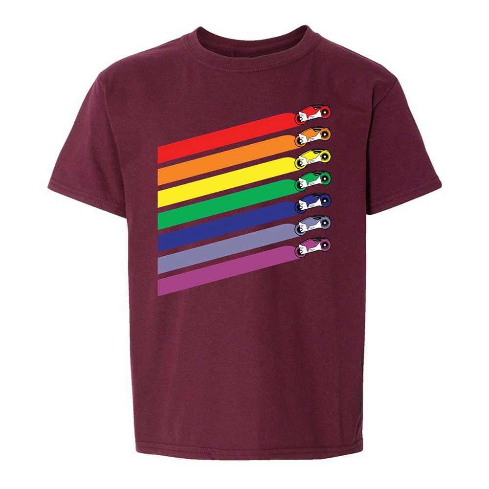 Race The Rainbow - Maroon - 14