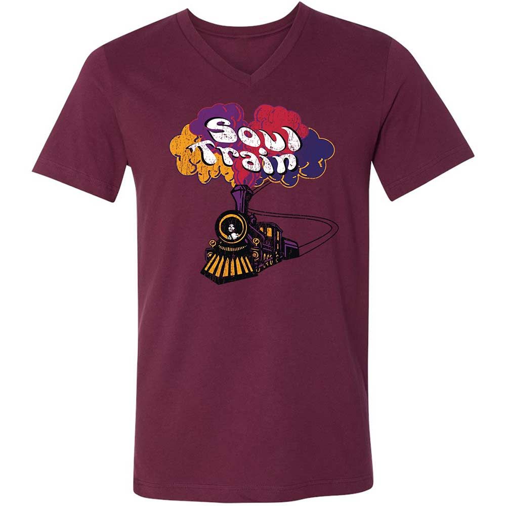 Unisex V-Neck T-Shirt - N4ZZG242 - Maroon - 14