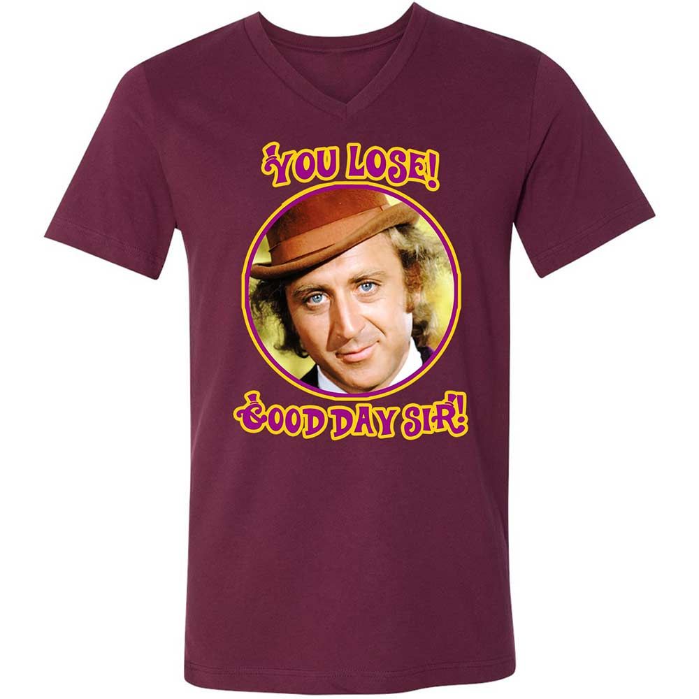 Unisex V-Neck T-Shirt - EEBL235H - Maroon - 14