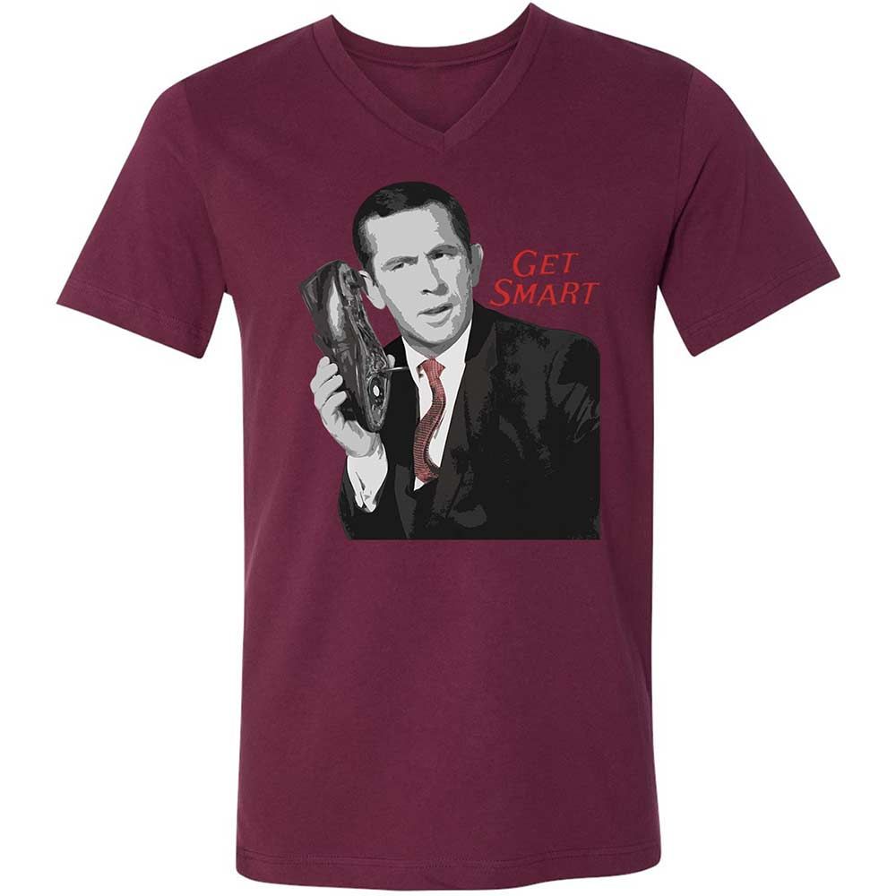 Unisex V-Neck T-Shirt - 7ZA4AAAN - Maroon - 14