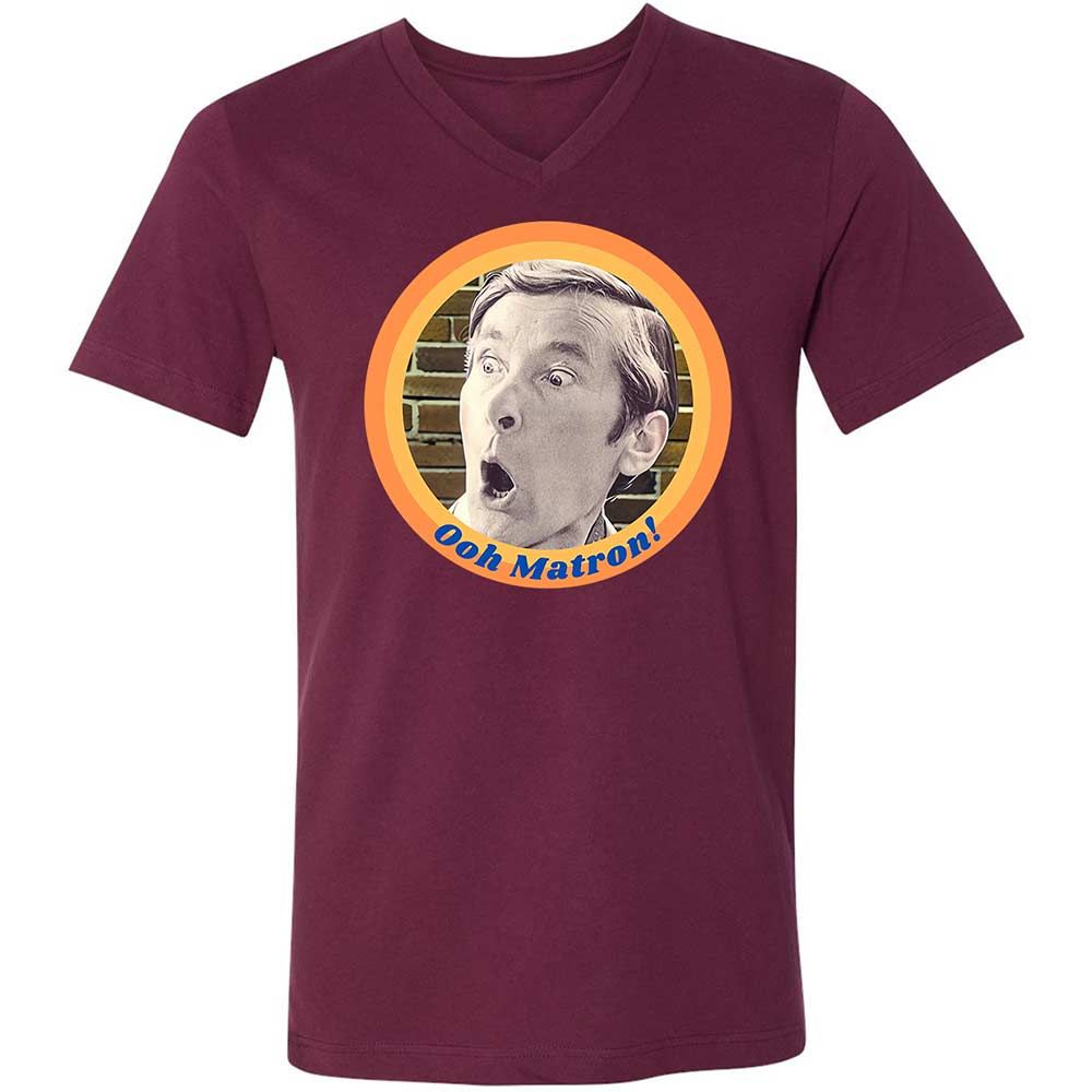 Unisex V-Neck T-Shirt - 66733UPN - Maroon - 14