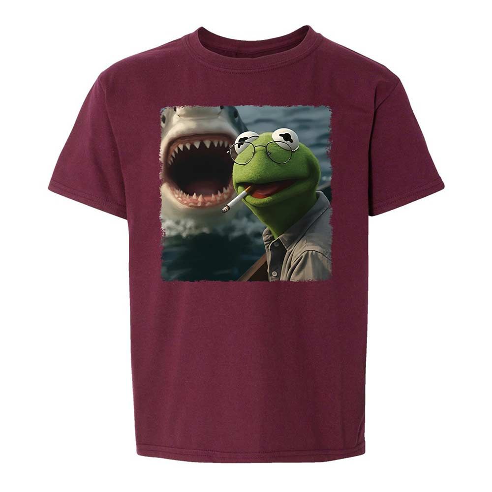 Kids T-Shirt - U5FHJD83 - Maroon - 14