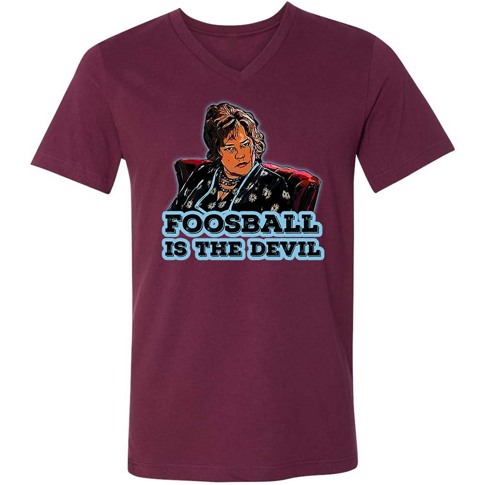 Unisex V-Neck T-Shirt - BL63YCGB - Maroon - 14