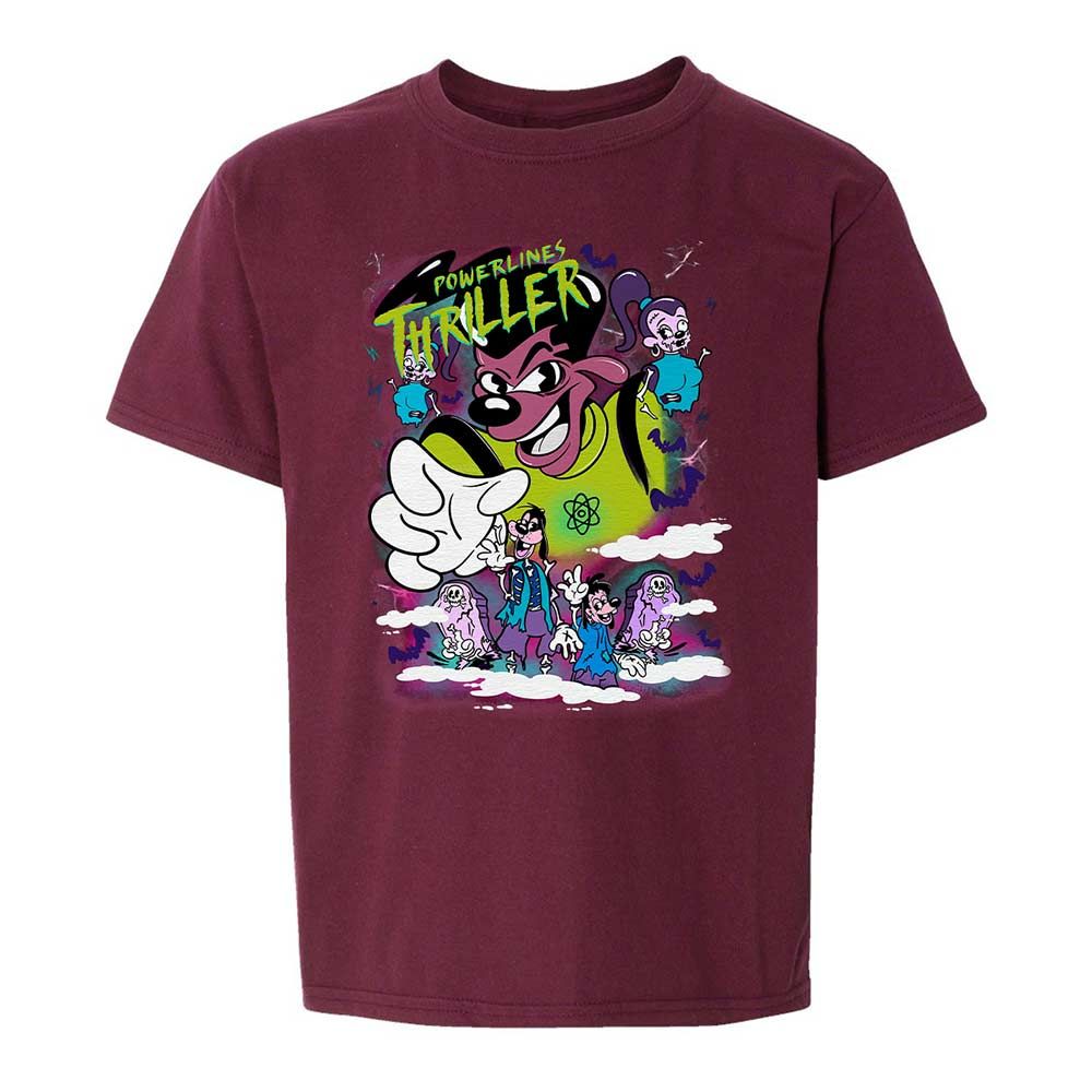 Vintage Pop Cartoon Horror Mashup - Maroon - 14
