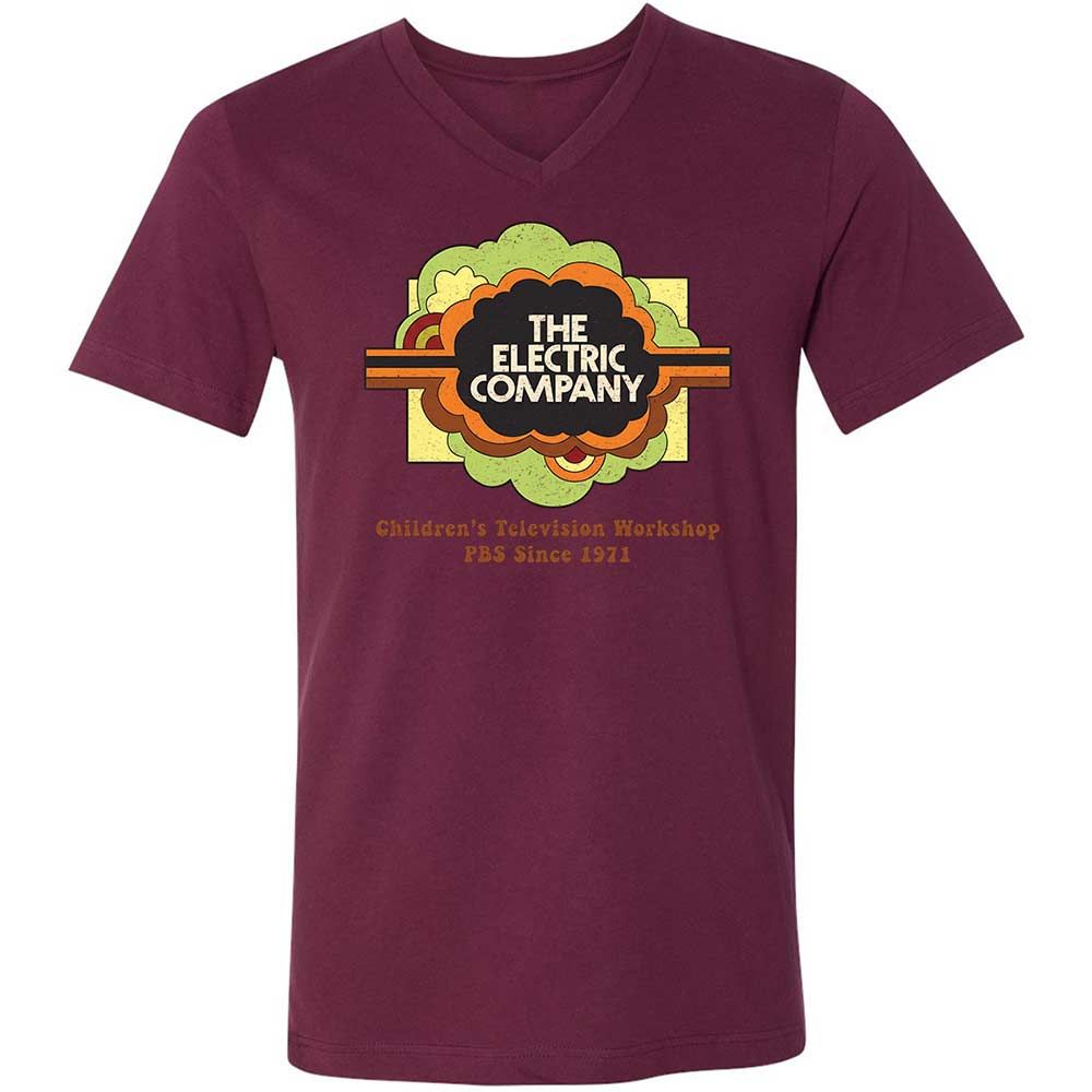 Unisex V-Neck T-Shirt - 2L6XRZMC - Maroon - 14