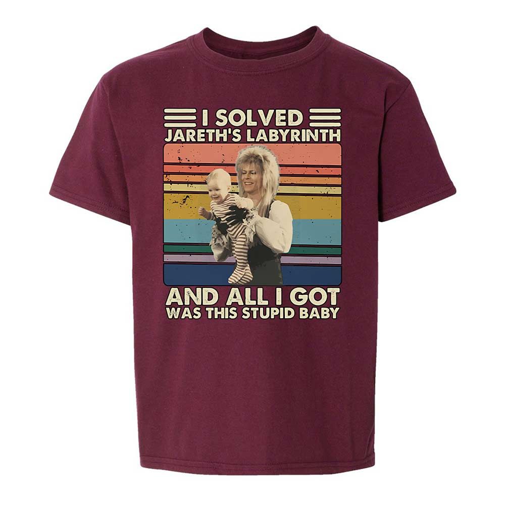 Kids T-Shirt - ZYJD851D - Maroon - 14