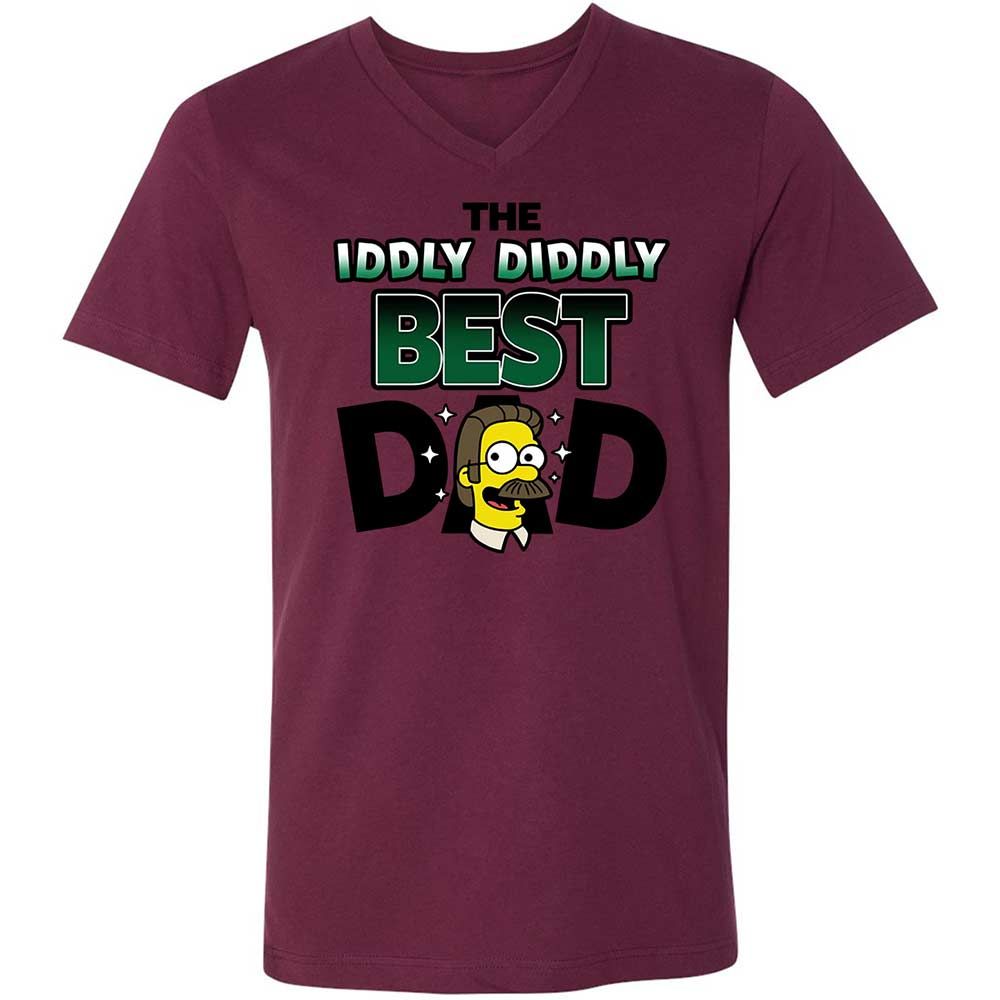 The Iddly diddly best dad - Maroon - 14
