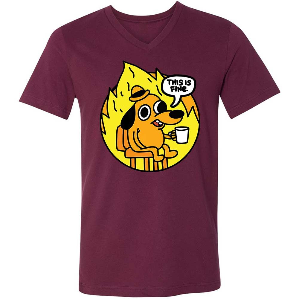 This is Fine - Maroon - 14