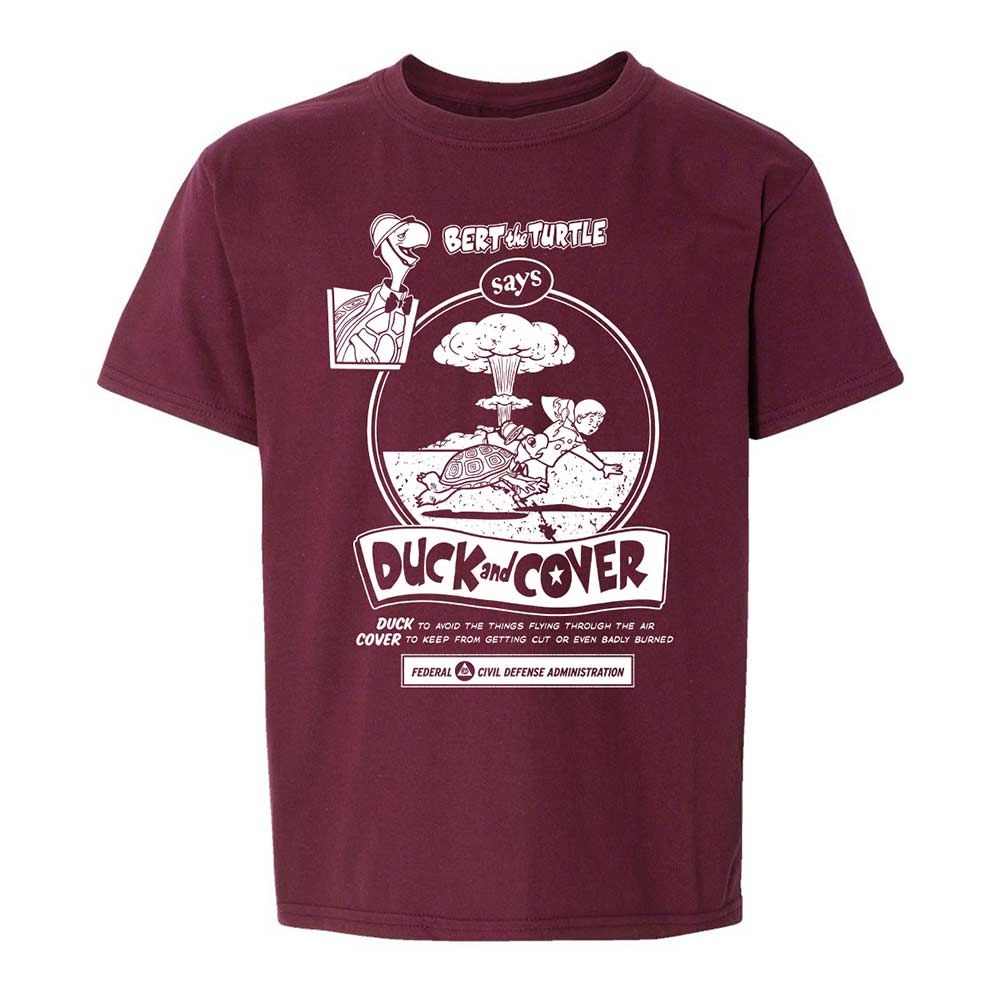 Kids T-Shirt - K7L9FKGV - Maroon - 14
