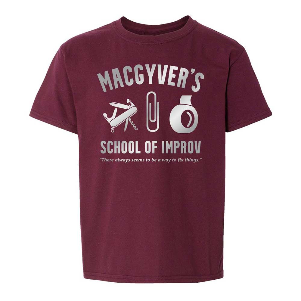 Kids T-Shirt - HKRX4P19 - Maroon - 14