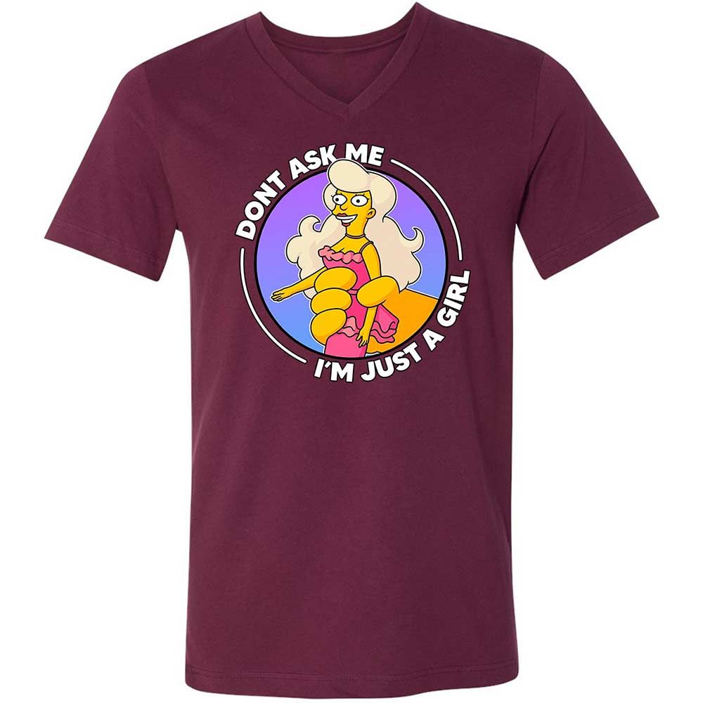 Don't Ask Me I'm Just A Girl - Maroon - 14