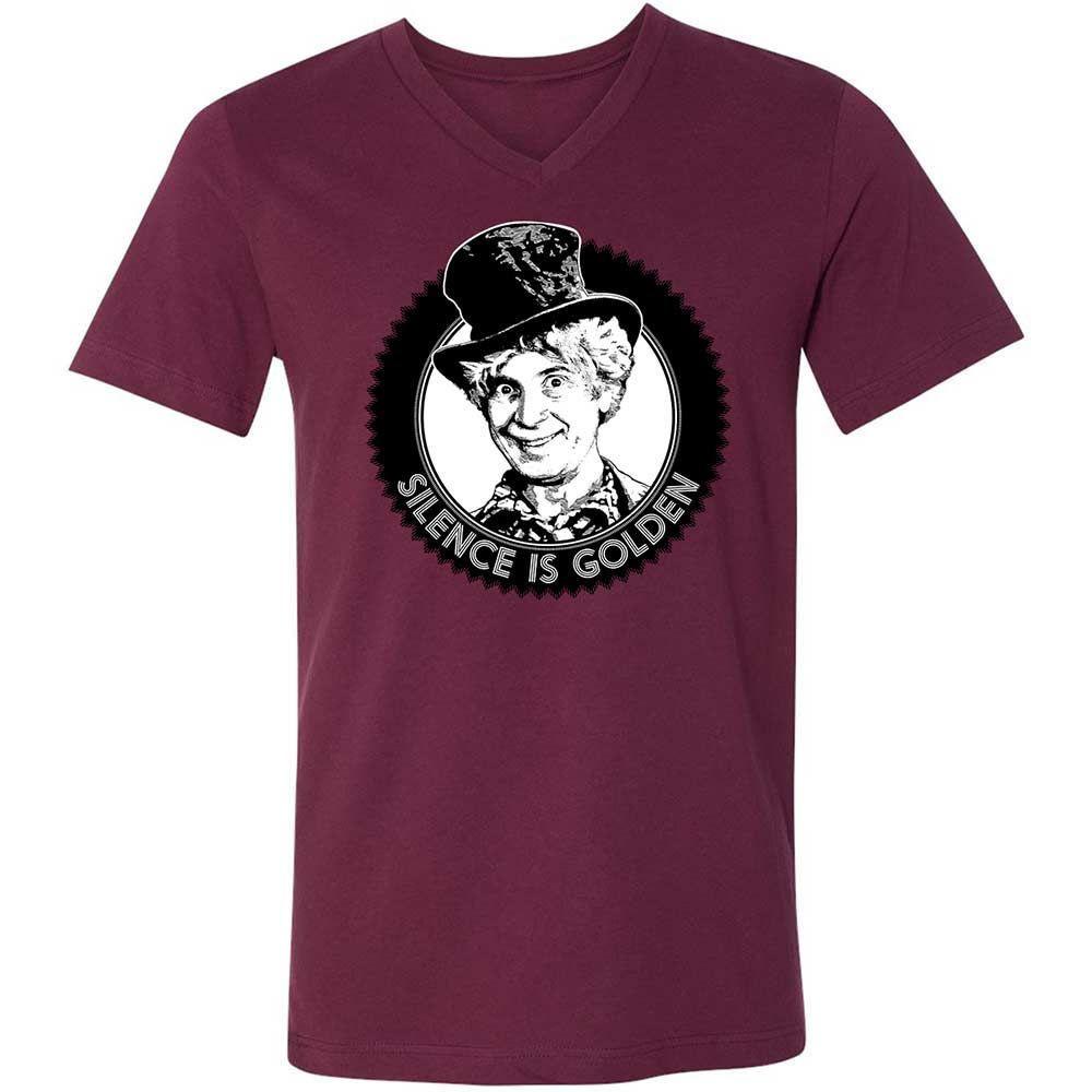 Unisex V-Neck T-Shirt - MZAHK3RB - Maroon - 14