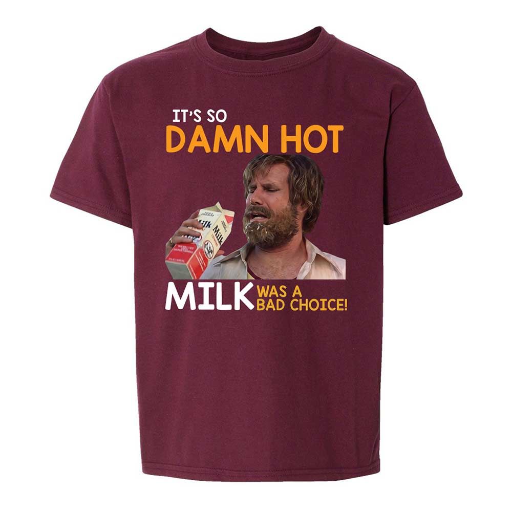 Kids T-Shirt - BE9VHXYL - Maroon - 14