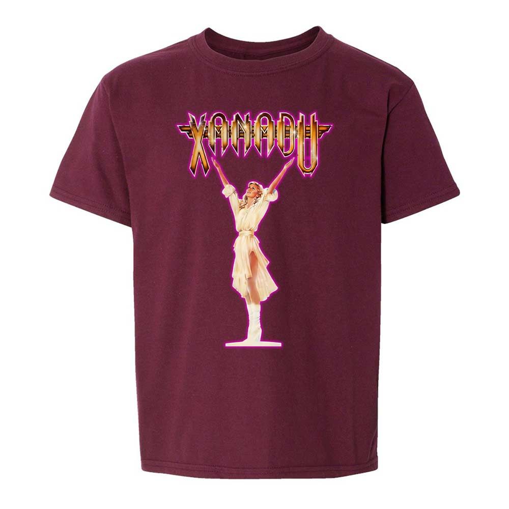 Kids T-Shirt - PL8LV2WY - Maroon - 14