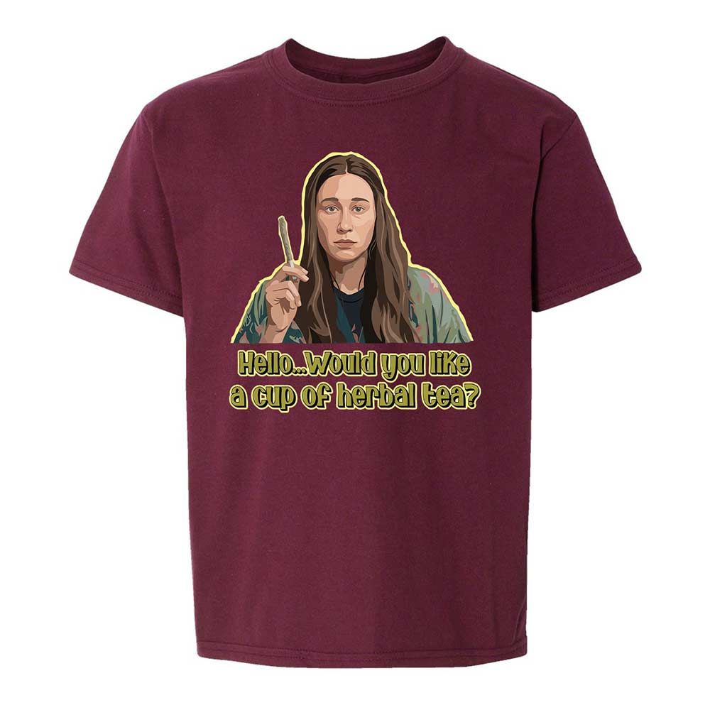 Kids T-Shirt - WQDYBVNC - Maroon - 14