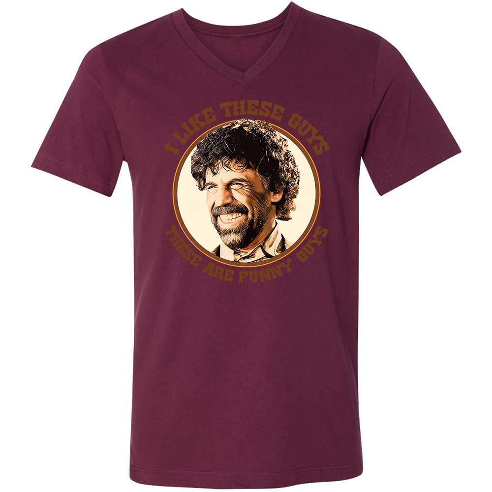 Unisex V-Neck T-Shirt - 9W21RDVR - Maroon - 14