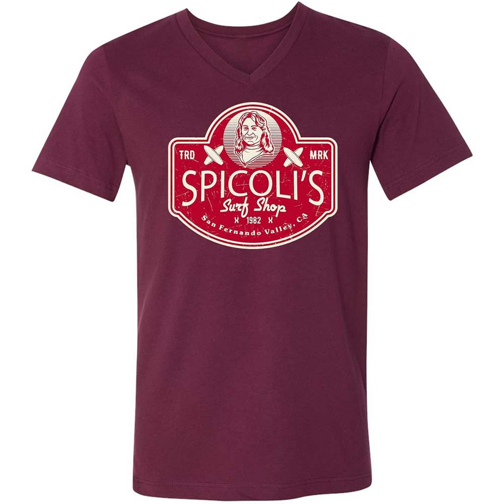 Unisex V-Neck T-Shirt - 4MSCTSRV - Maroon - 14