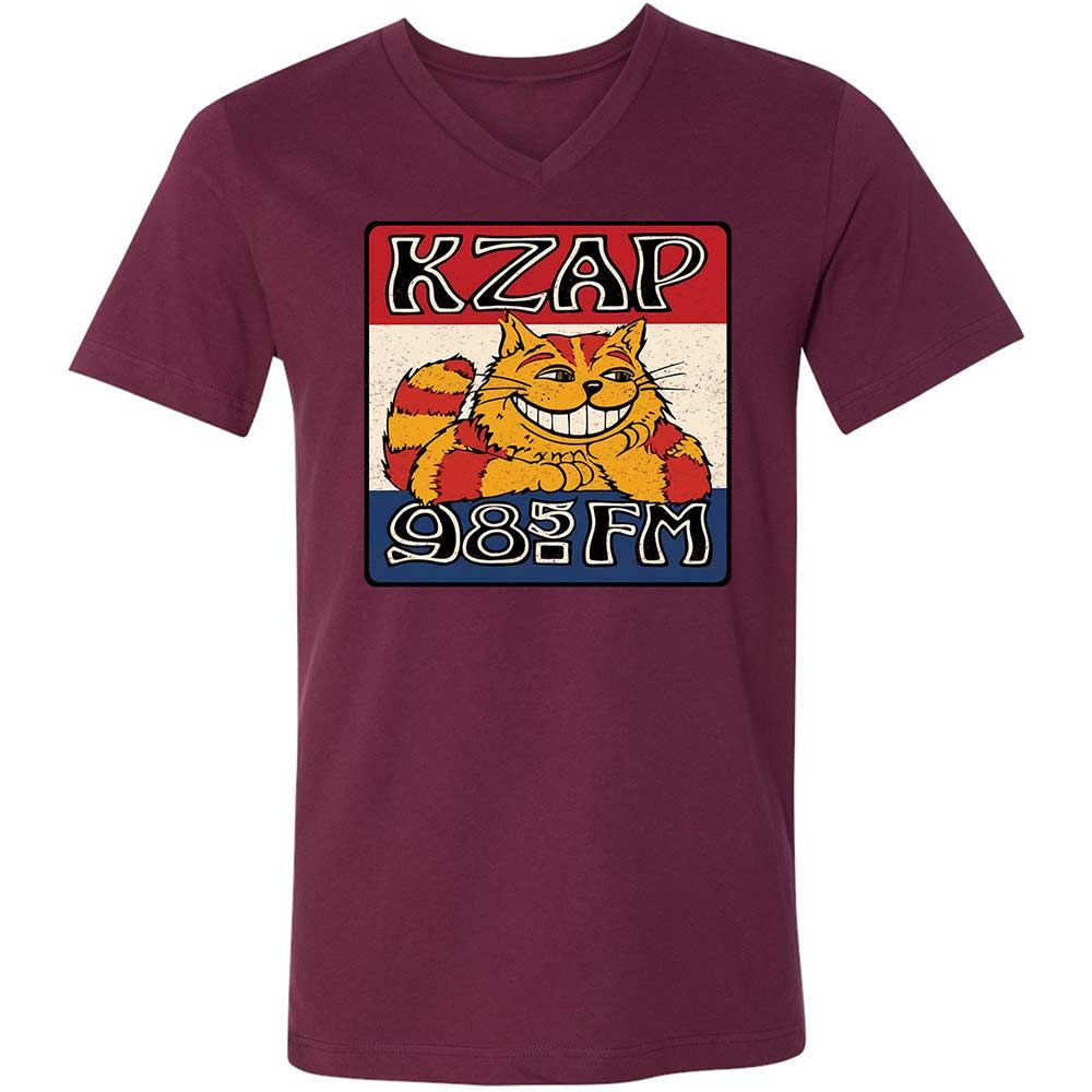Unisex V-Neck T-Shirt - MKA6G9C6 - Maroon - 14