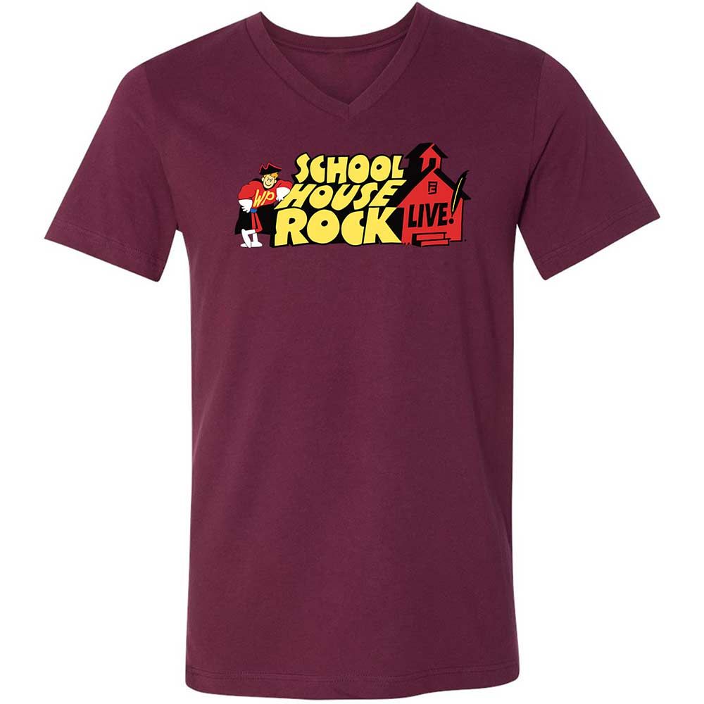 Unisex V-Neck T-Shirt - EWRLL12S - Maroon - 14