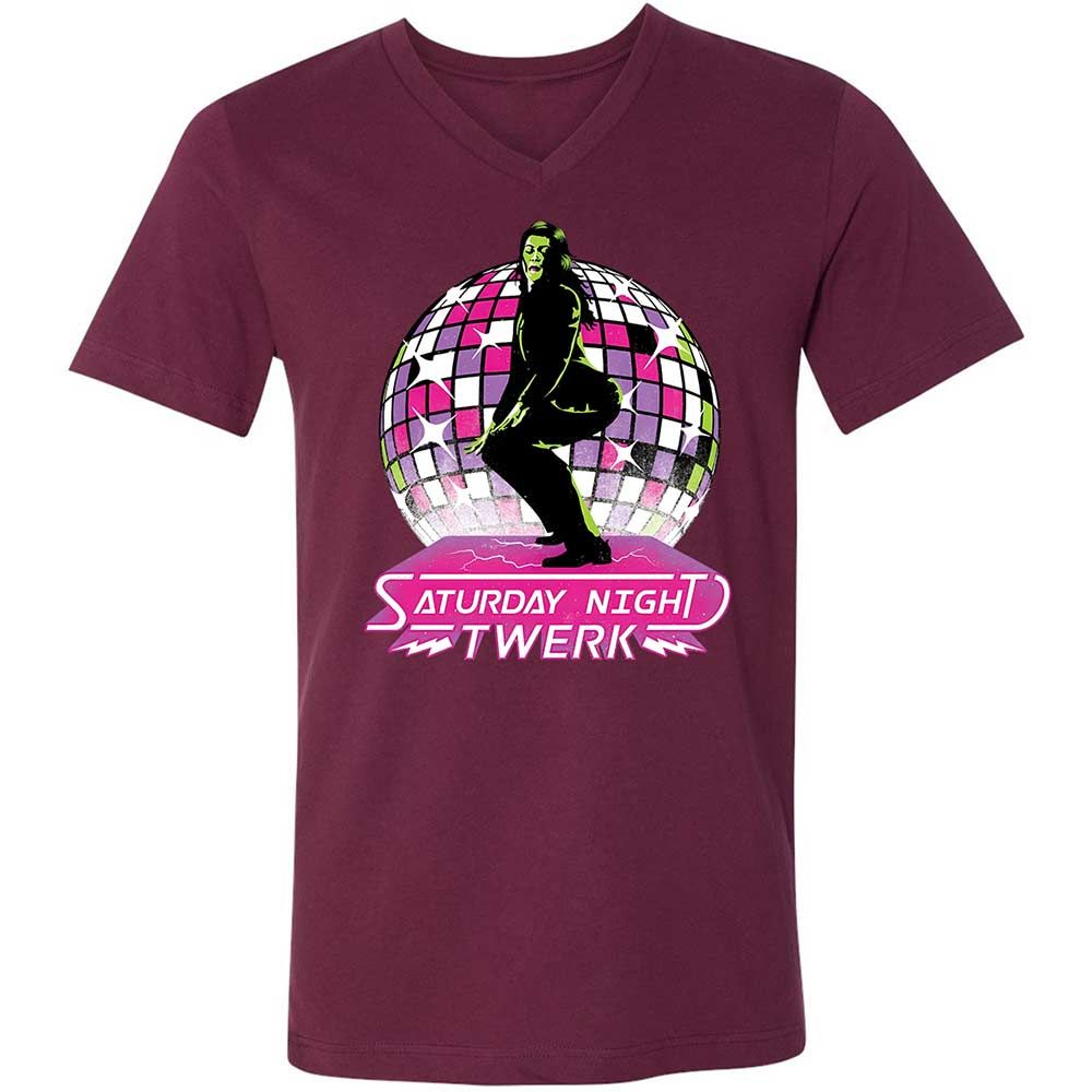 Saturday Night Twerk - Maroon - 14