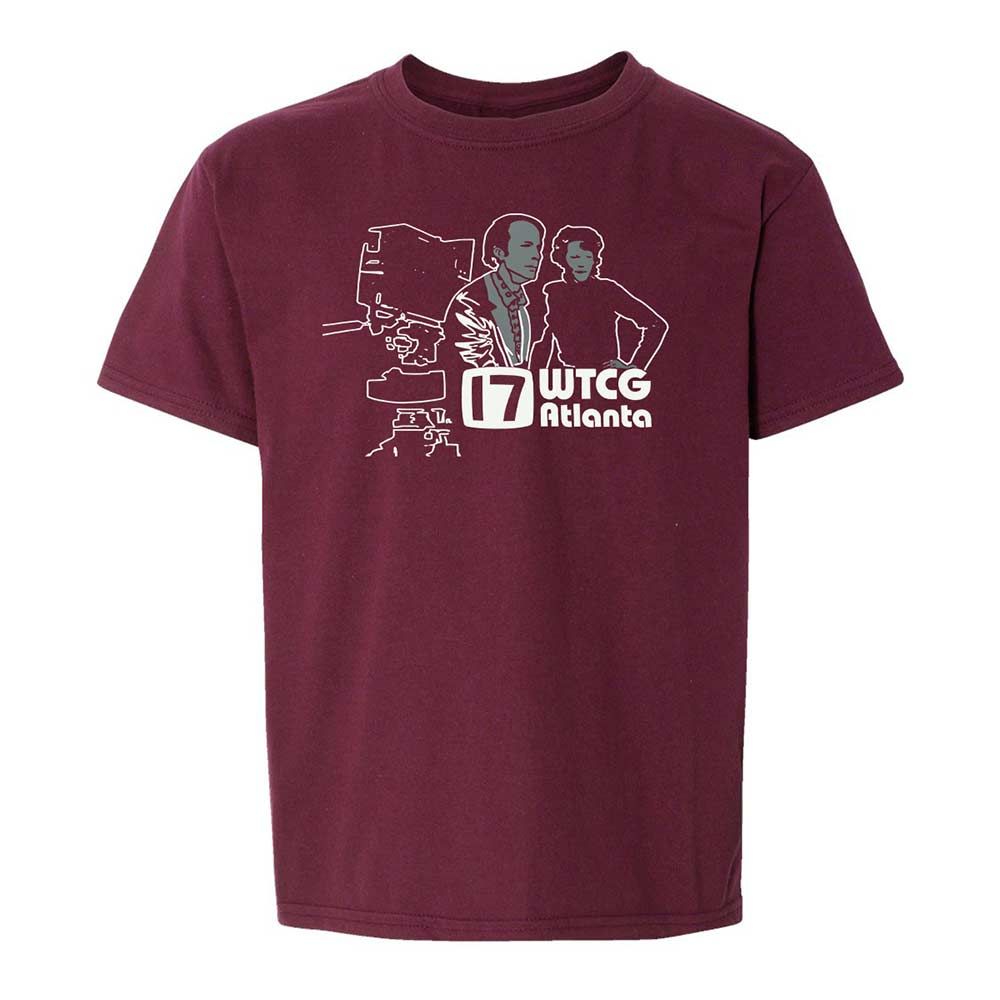 Kids T-Shirt - 5D5KVJ9A - Maroon - 14