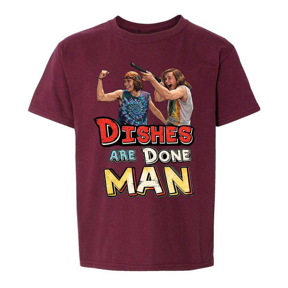Kids T-Shirt - 64SY8T37 - Maroon - 14