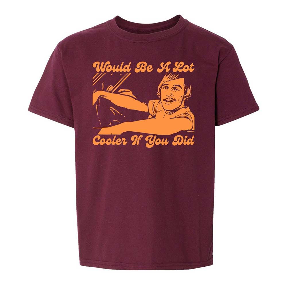 Kids T-Shirt - ZMYVSV3U - Maroon - 14