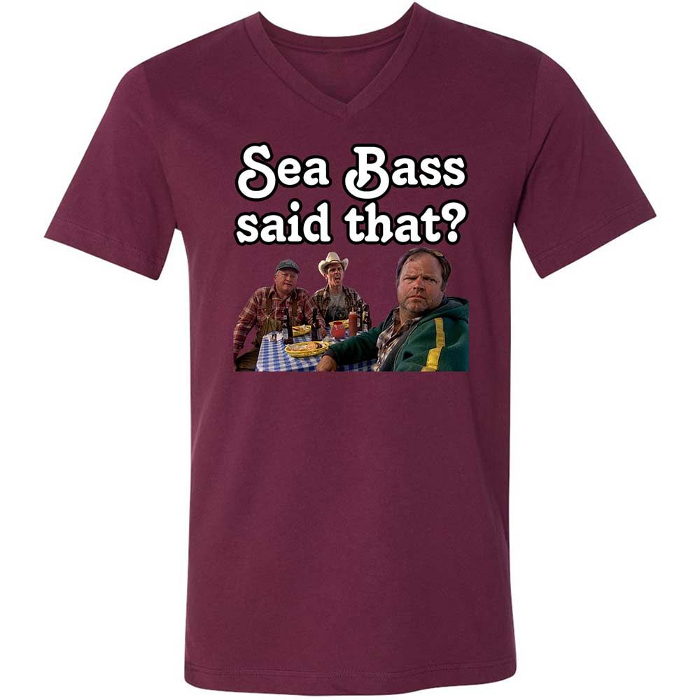 Unisex V-Neck T-Shirt - C9FKFQ8T - Maroon - 14