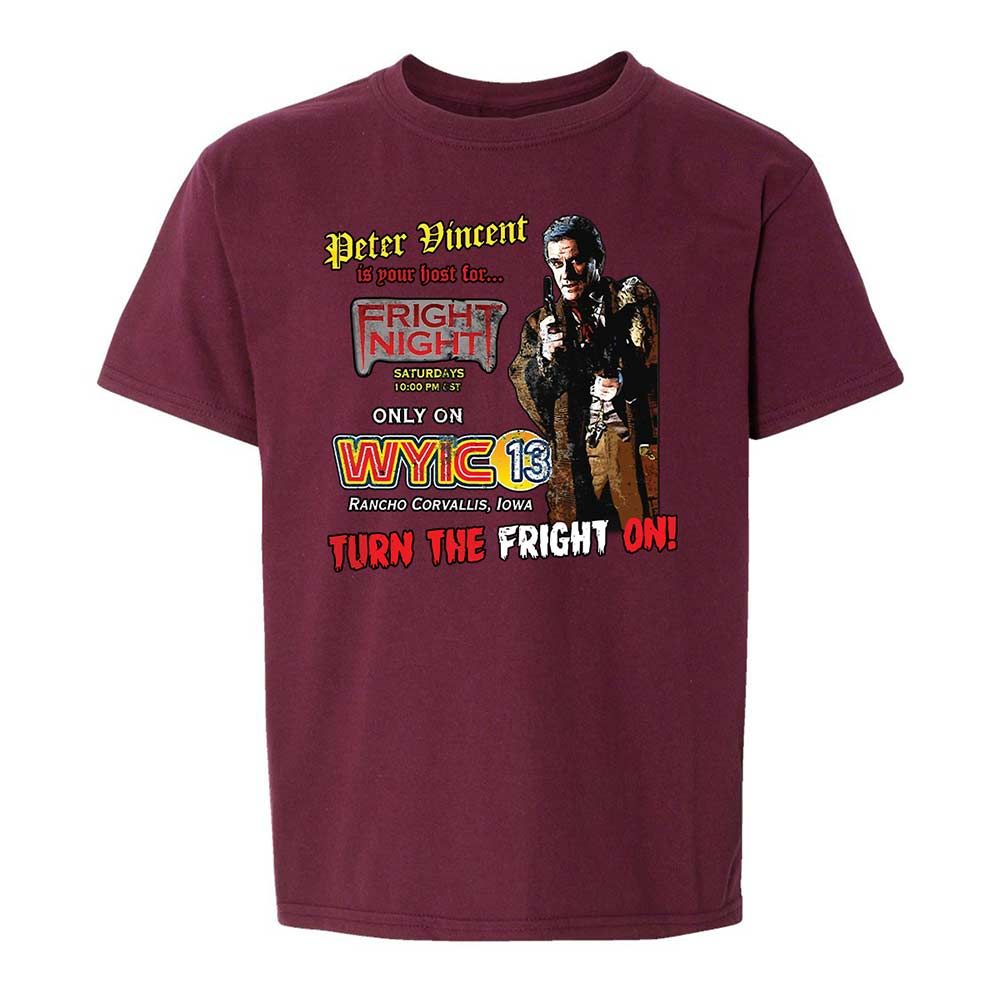 Peter Vincent Fright horror night cult - Maroon - 14