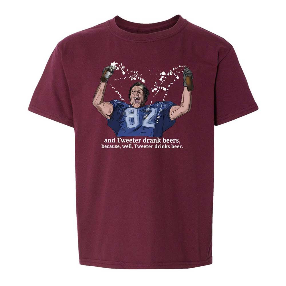Kids T-Shirt - 3ZGRJ1E8 - Maroon - 14