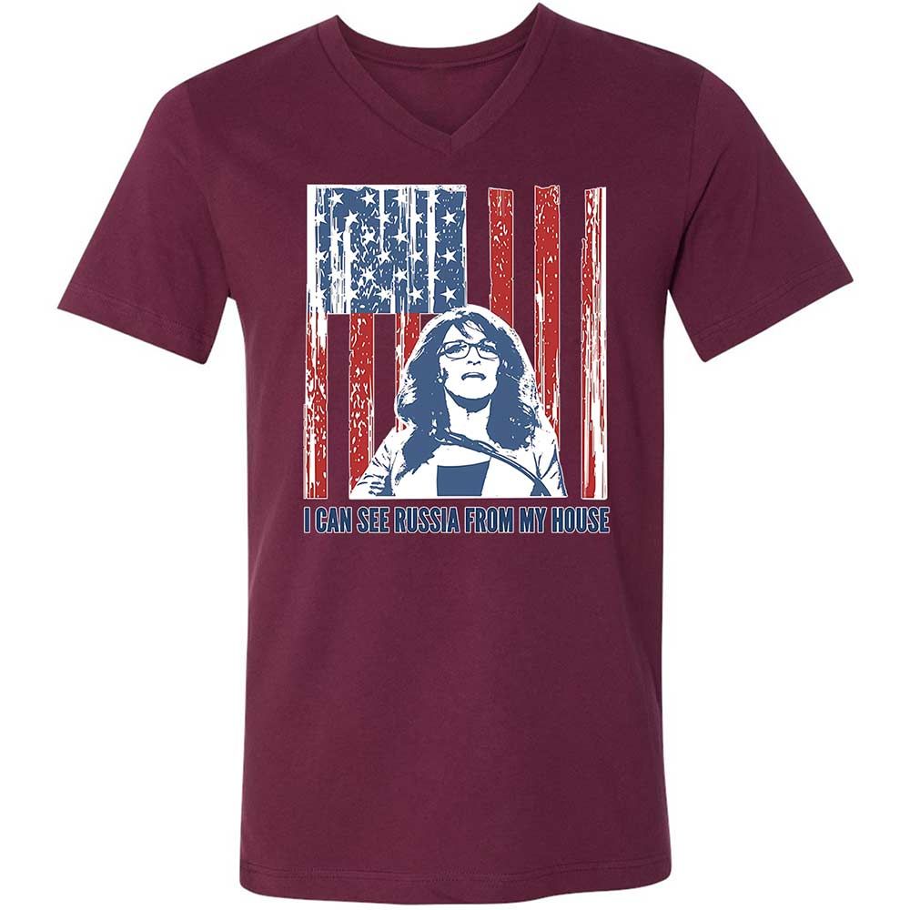I can see Russia from my house - Maroon - 14