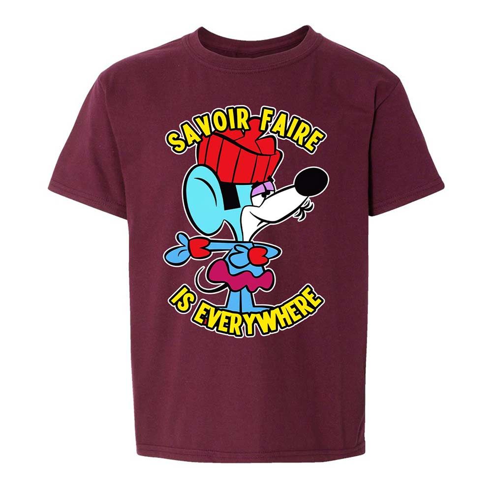 Kids T-Shirt - 4D9FKZ2J - Maroon - 14
