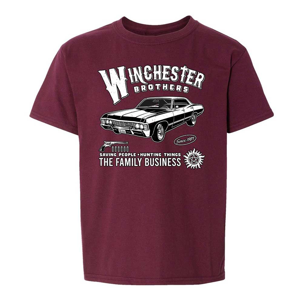 Kids T-Shirt - XNPW6C8H - Maroon - 14