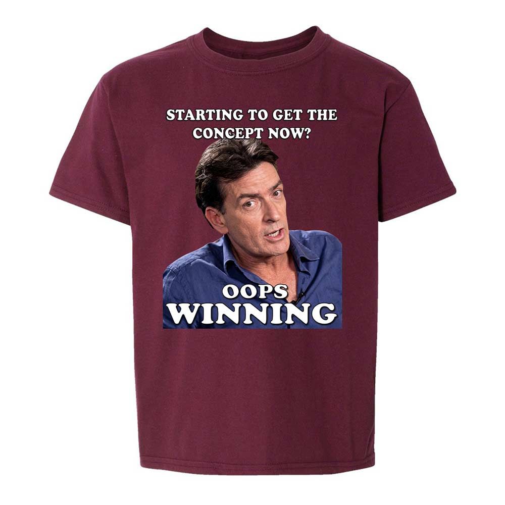 Kids T-Shirt - 8TB8JBHH - Maroon - 14