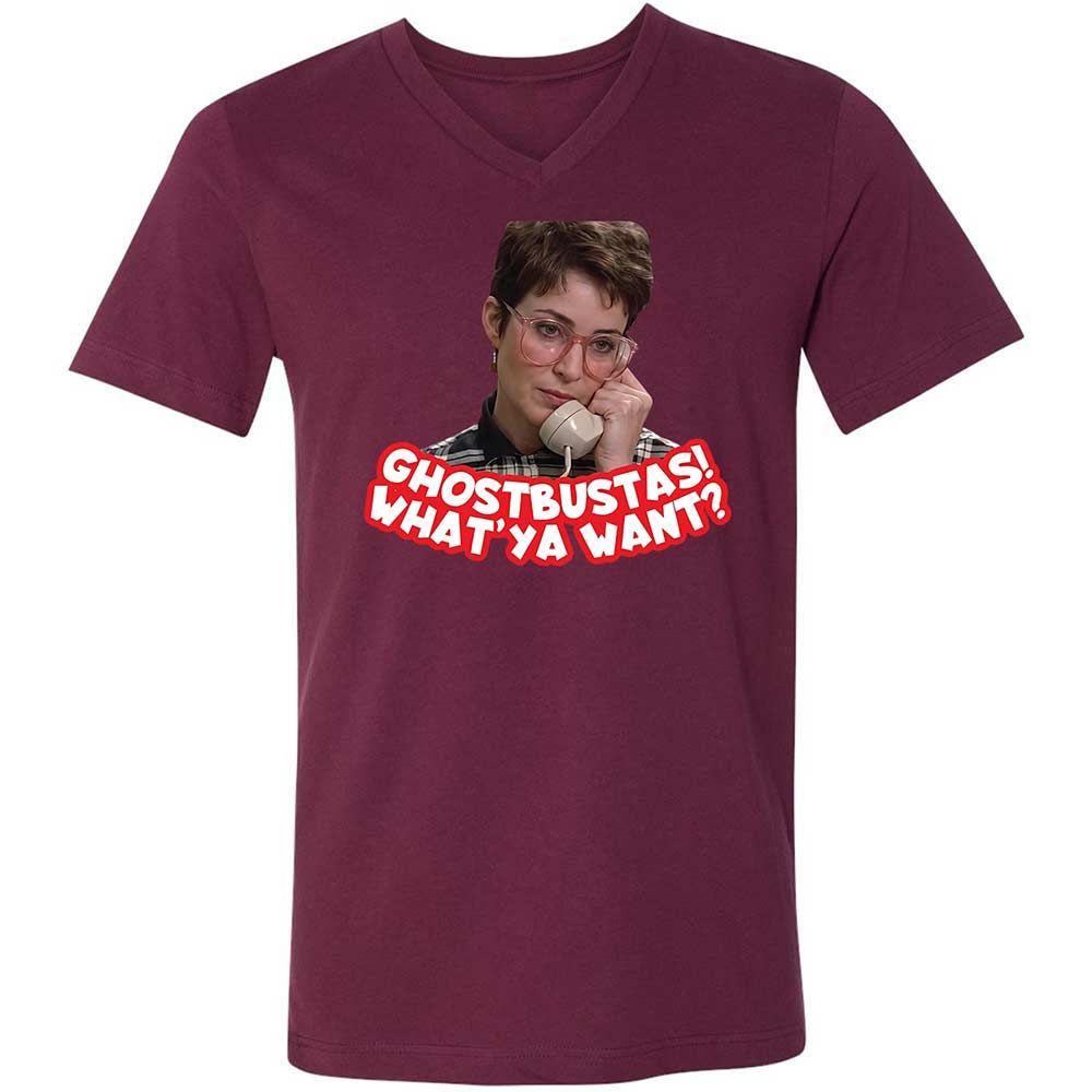 Unisex V-Neck T-Shirt - UVW8915Z - Maroon - 14