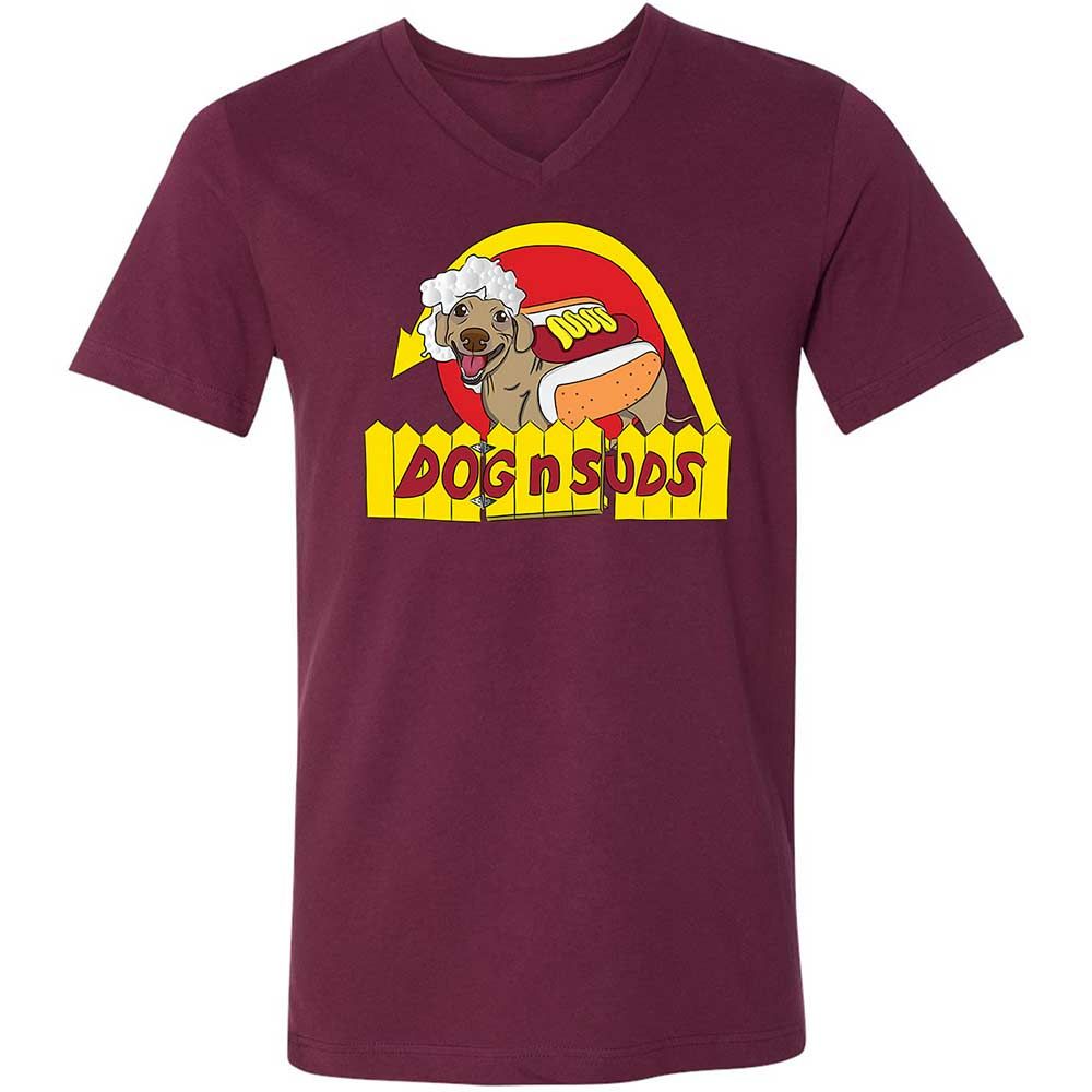 Dog n Suds Dachshund - Maroon - 14