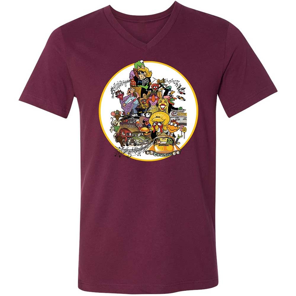 Muppet Graffiti - Maroon - 14